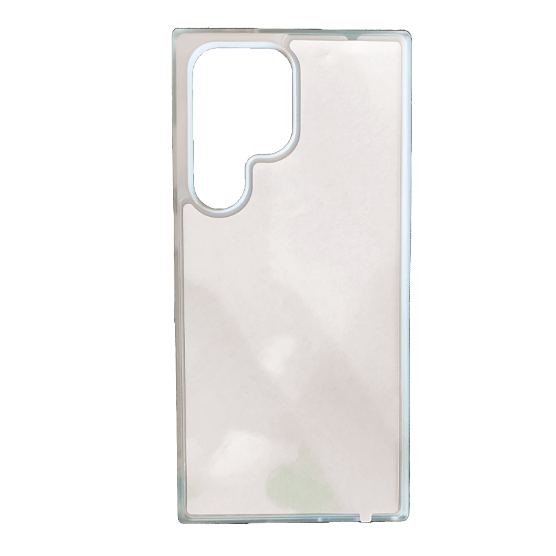 Coque sublimation 2D TPU pour Samsung Galaxy S24 Ultra, S24 Plus, S24, S23, S23 FE, S22, S21, S20, S10, S10 E, S9, S8, S7, S7 Edge, S6, S5 Mini, S5, S4, S3. La plaque arrière en aluminium dédiée à la sublimation permet la personnalisation de la coque.