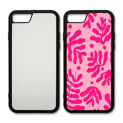 Coque-sublimation.fr Coque Sublimable iPhone 8 Plus Coque Sublimation iPhone Apple - Contour noir Coque Sublimation iPhone Apple - Contour silicone noir
