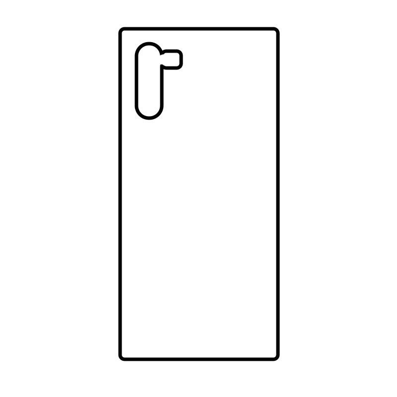 Samsung Galaxy Note Sublimation Case - Black Outline