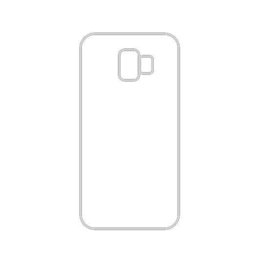 Coque sublimation 2D TPU pour Samsung Galaxy J8, J7, J6 Plus, J6, J5, J4 Prime, J4, J3, J2. La plaque arrière en aluminium dédiée à la sublimation permet la personnalisation de la coque.