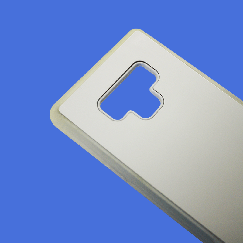 Coque sublimation 2D TPU pour Samsung Galaxy Note 20 Ultra, 20 Pro, 20, 10 Pro, 10, 9, 8, 4. La plaque arrière en aluminium dédiée à la sublimation permet la personnalisation de la coque.