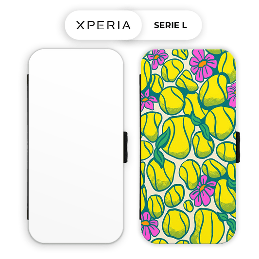 Etui 2D TPU pour Sony Xperia L. La face avant est la partie qui peut être imprimée.