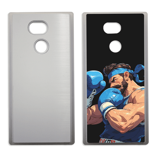 Coque sublimation 2D TPU pour Sony XPeria XA2 Ultra, XA2, XA1, XA. La plaque arrière en aluminium dédiée à la sublimation permet la personnalisation de la coque.
