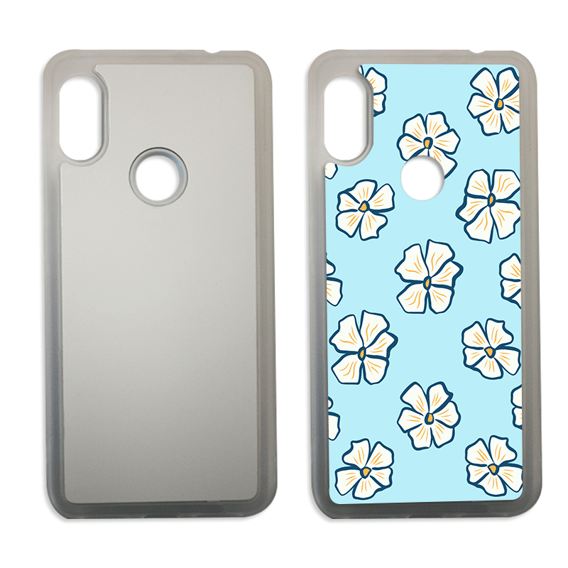 Coque sublimation 2D TPU pour Xiaomi Redmi 13C 5G, 12C, 11 Prime Plus, 10C, 10X, 9T, 9C, 9A, 8, 6 Pro. La plaque arrière en aluminium dédiée à la sublimation permet la personnalisation de la coque