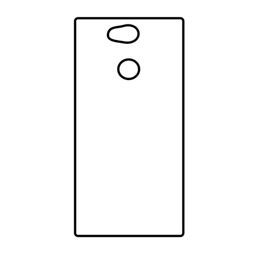 Coque sublimation 2D TPU pour Sony XPeria XA2, XA1, XA. La plaque arrière en aluminium dédiée à la sublimation permet la personnalisation de la coque.