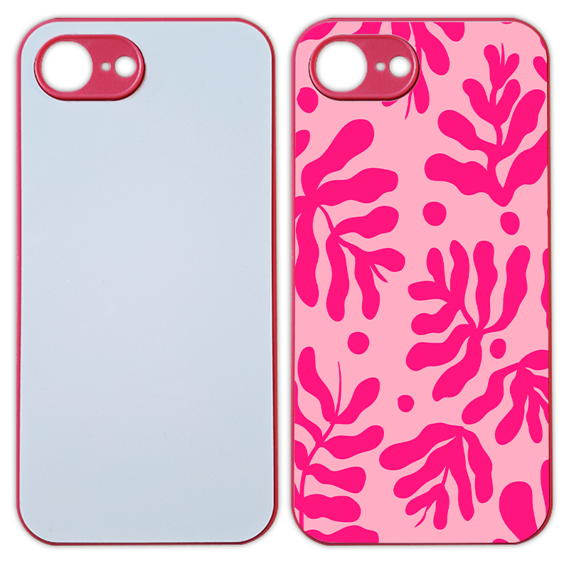 Coque sublimation pour iPhone 16e couleur magenta. Coque rigide personnalisée avec impression haute définition, offrant une protection efficace contre les chocs et rayures. Étui de protection design et résistant, compatible iPhone 16e. Accessoire indispensable pour personnaliser et sécuriser votre smartphone Apple avec une coque sublimation de qualité professionnelle.